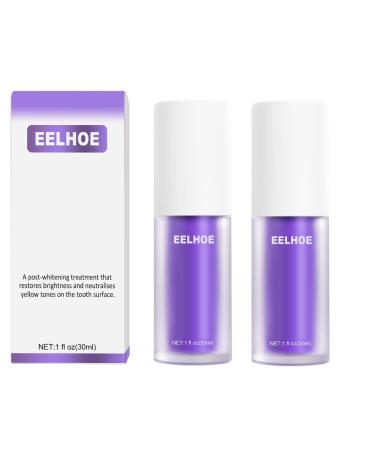 2PC Purple Toothpaste  Purple Teeth Whitening Teeth Toothpaste Teeth Whitening Toothpaste Tooth Correction Whitening Toothpaste Conceals Stains Improves Teeth Brightness Reduce Yellowing