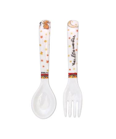Baby Cie Wish On A Star Textured Fork & Spoon  Multicolor