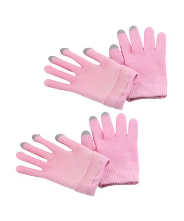 FOMIYES 8 Pairs Moisturizing Gloves Grooming Glove Moisturizer Gloves Moisture Gel Gloves Spa Gloves Touchscreen Gloves Womens Glove Conductive Yarn Hand Covering Pink Miss Essential Oil