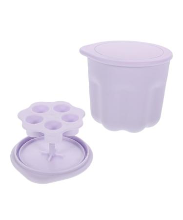 Healeved 2 Sets Makeup Brush Cleaning Bowl Makeup Brush Washing Too Silicone Brush Cleaning Pad Cleansing Brush Makeup Brush Cleaning Pad Brush Cleaner Kit Scrubber Self Made 8.5X8X6.8CMx2pcs Violetx2pcs