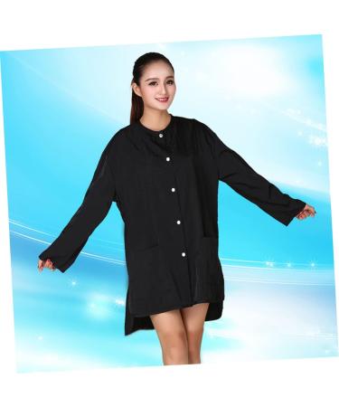 Outanaya Beauty and Hairdressing Work Clothes Hair Cutting Coat Haircut Clothes Salon Cape Barber Gown Fiber - Buy Online on GoSupps.com
