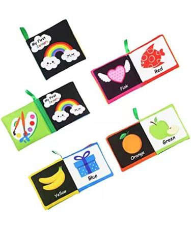 Crinkle Book Baby Toy - High Contrast Black and White Fabric Book for Newborns - Soft Touch and Feel Sensory Toy for Early Education - Perfect Learning Toy for 3, 6, 12 Months - Buy Online on GoSupps.com