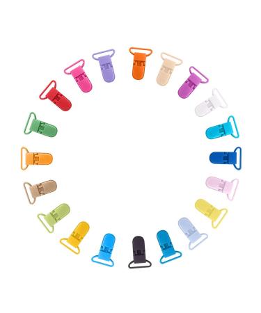 Generic feeding clip 25 mm 34 clip plastic Color Camisole bottle Home DIY DIY STARE STORATER With partition walls (Multicolor one size) multicolored one size