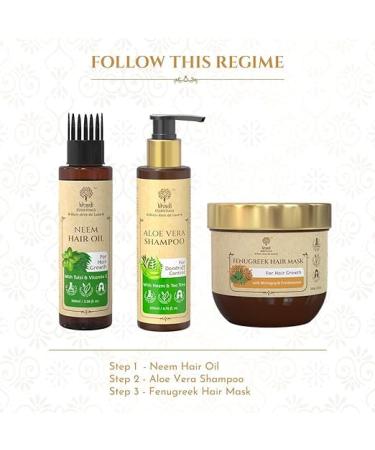 Fenugreek Hair Mask for Hair Growth & Fall Control | Bhringraj Conditioning Mask for All Hair Types | 200g - Nourish & Revitalize Your Hair - Buy Online on GoSupps.com