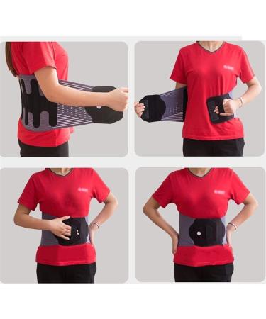 Buy Breathable Back Brace for Men & Women - Lumbar Decompression Belt for Lower Back Pain Relief | XX-Large Blue Grey - International Shipping - Buy Online on GoSupps.com