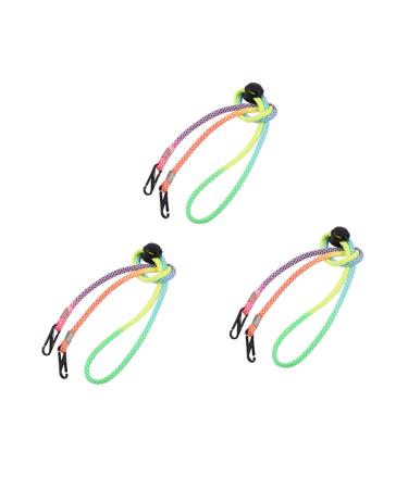 Magiclulu 6 STK anti-lost rope windproof hanging hanger snap glass caps colored glasses tape belt for hanging glasses fashion lanyard small component face mask hat