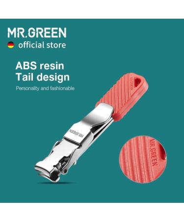 MR.GREEN Compact Nail Clippers Foldable Nail Cutters Manicure Tools Portable Fingernail Clipper with Key Chain Nail Scissors (Red) - Buy Online on GoSupps.com