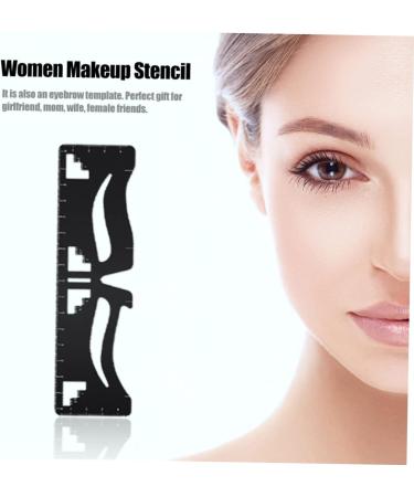 PLAFOPE Eyebrow Marker Eyebrow Design Eyebrow Card Resuable Brow Stencil Brow Mapping Ruler Eyebrows Shaper Balance Gold - Buy Online on GoSupps.com