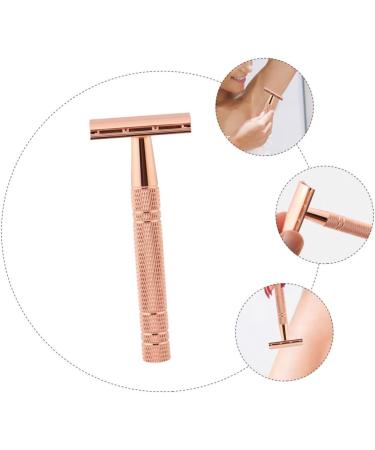 Wooneky Double Edge Safety Razor for Women Aluminum Manual Razor with Metal Blade for Smooth Shaving - Buy Online on GoSupps.com