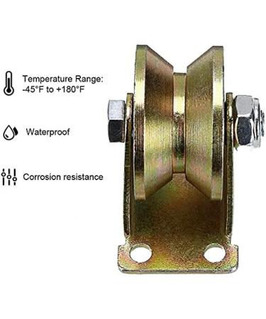 4 Pcs 2 Inch V-Groove Track Wheel Sliding Door Roller for Track Sliding Doors Mechanical Carts and Mobile Workbench - Buy Online on GoSupps.com