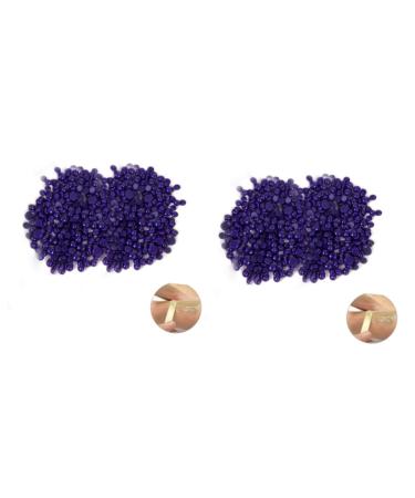 FOMIYES 2pcs Hair Removal Wax Beads - Hard Wax for Face & Body Beeswax Formula Purple Depilatory Wax for Smooth Skin - Buy Online on GoSupps.com