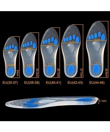 Buy Silicone Gel Insoles for Heel & Arch Support | Orthotic Insoles for Plantar Fasciitis | EU Size 44-46 - Fast International Shipping - Buy Online on GoSupps.com