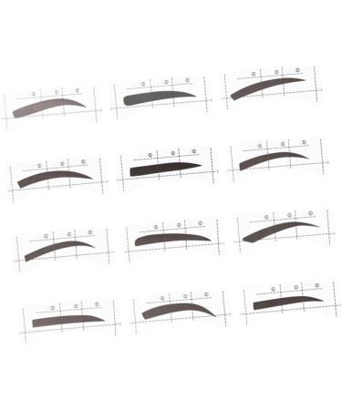 POPETPOP 24 Pcs 48 Eyebrow Template Sticker Eyebrow Stencils Stickers Makeup Tools Eyebrow Trimming - Buy Online on GoSupps.com
