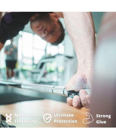 LIFTTERS Premium Hookgrip Tape - Non-Slip Flexible Thumb Tape for Weightlifting CrossFit Powerlifting & Fitness Training | Easy to Use Sports Tape - Buy Online on GoSupps.com