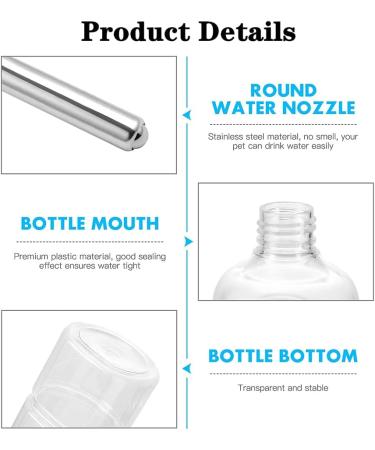 FZLANQ 1 PCS Rabbit Water Bottle Portable Guinea pig water bottle Water Bottle Feeder Hamster water bottle Hanging Water Drinking Feeder Dispenser for Guinea Pig Rabbit Chinchilla Bird Cat - Buy Online on GoSupps.com