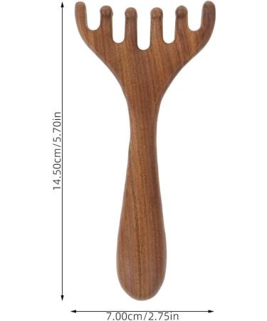 PATKAW Wooden Scalp Massager & Gua Sha - Handheld Head Neck & Face Comb for Ultimate Relaxation - Buy Online on GoSupps.com
