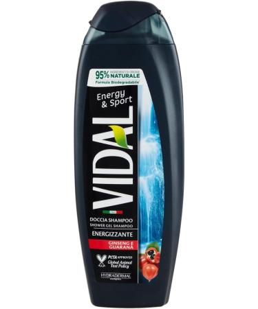  Italian Gourmet E.R. Vidal Energy & Sport Shower Shampoo with Ginseng and Guarana 250ml + Tomato Pulp 400g x 3 - Buy Online on GoSupps.com