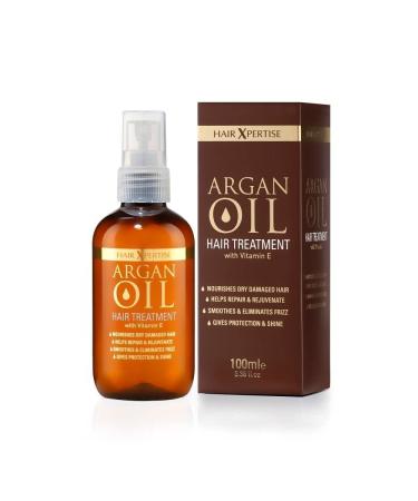Hair Xpertise Moroccan Argan Oil- Treatment For Damaged Hair | Nourishes And Moisturises Dry Hair | Repairs Smoothes And Brings Life To Your Hair! - For All Hair Types Vegan 100ml