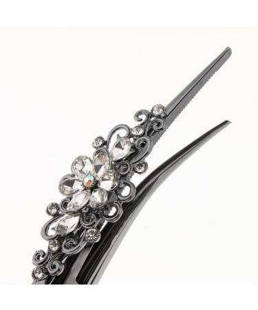 Rhinestone Crocodile Alligator Hair Clip for Women | White DIY Accessories Hairpin - Shop Internationally! - Buy Online on GoSupps.com