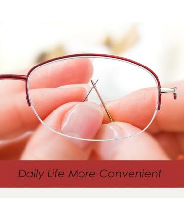 Half-Frame Alloy Reading Glasses for Women - Lightweight Blue Light Blocking Computer Readers 2.0x in Red - Buy Online on GoSupps.com