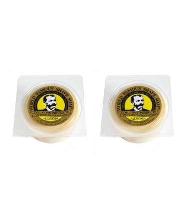 Col. Conk Almond Glycerine Shave Soap 2.25 oz (Pack of 2) 2.25 Ounce (Pack of 2)