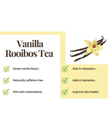 Majestic Tea_ (Vanilla Rooibos) Pure Red Rooibos Naturally Caffeine Free_ Tea (FOR GOOD SLEEP) _100% Natural Ingredient Non-GMO| Pyramid Tea bags (Tea Bags 50 Count). - Buy Online on GoSupps.com