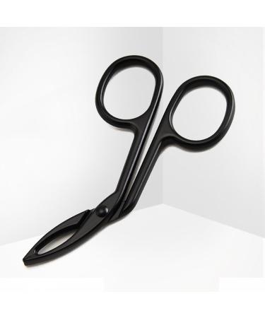 1/2pc Curved Eyebrow Scissors Tweezers - Professional Eyebrow Scissor Curved Eyebrow Tweezers | Facial Hair Plucker Curved Scissors Lightweight Nose Hair Cutter Remover for Men Women Adults 1pc Black - Buy Online on GoSupps.com