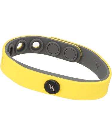 Yellow Silicone Static Removal Bracelet | Boost Energy & Eliminate Static Charge | Durable Elastic Sports Bracelet - Buy Online on GoSupps.com