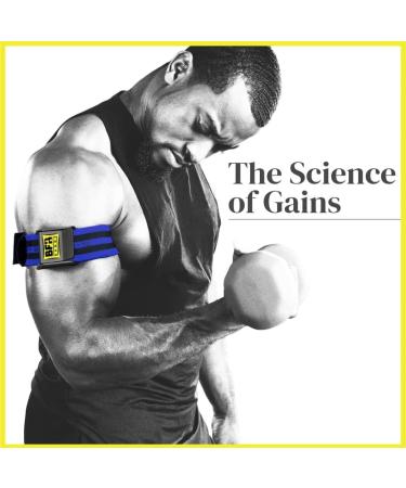 BFR Bands - Blood Flow Restriction Bands for Arms Legs & Glutes | Occlusion Training for Muscle Gain Without Heavy Weights | Quick-Release Elastic Strap Pro Bands 2pk - Buy Online on GoSupps.com
