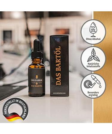 Der Barber Beard Oil - Vegan Skin-Soothing Rich Formula - Premium German Quality - Buy Online on GoSupps.com