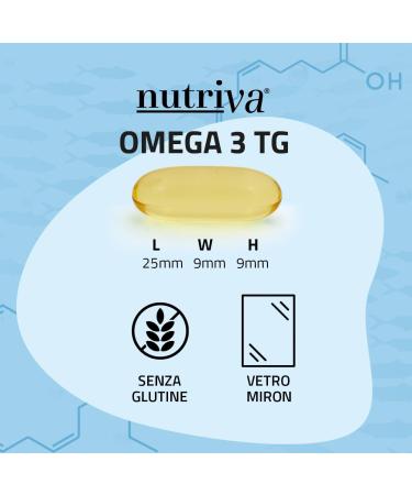 Nutriva Omega 3 TG - Food supplement based on fish oil rich in omega 3 fatty acids (90 capsules) - Buy Online on GoSupps.com