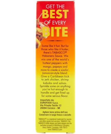  Italian Gourmet E.R. Set of 6 Tabasco Habanero sauces - For the hottest Tabasco sauces Habanero peppers are processed - 60 ml + Italian Gourmet Polpa di Pomodoro 400 g - Buy Online on GoSupps.com