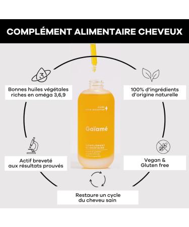 Ga am 30-day anti-hair loss and growth food supplement. Made in France. -50% hair loss Doubled density. Restores the - Buy Online on GoSupps.com