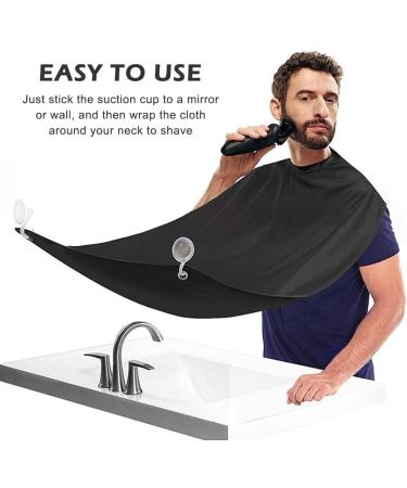 Buy 2 STK BART Beard Apron - Bibs for Men with Suction Cups | Perfect Gifts for Him (Black & White) - Buy Online on GoSupps.com