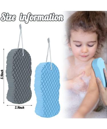 6 PCS Ultra Soft Exfoliating Bath Sponge Set with Sticky Hooks - Ideal for Adults, Children, and Pregnant Women - Buy Online on GoSupps.com