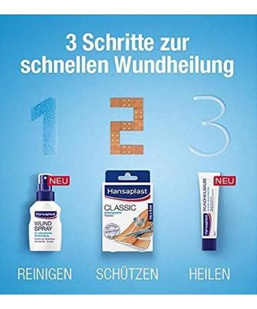 Hansaplast Wundspray 4er Set (50 ml) - Antiseptic Wound Cleaning Spray Protects Against Infections Skin-Friendly & Colorless - Buy Online on GoSupps.com