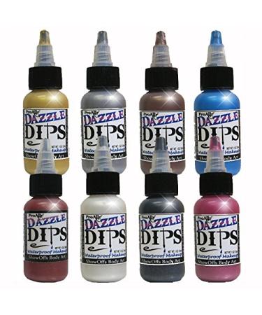 ProAiir Waterproof Black Face Painting Makeup - 1 oz (30ml) Dazzle DIPS - Buy Online on GoSupps.com