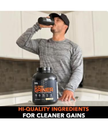 Rivalus Rival Nutrition Clean Gainer | High Protein Lean Mass Gainer Powder | 560 Calories 30g Protein 99g Multi-Source Carbs | 15 Servings (5LB S'mores) S'mores 15 Servings (Pack of 1) - Buy Online on GoSupps.com