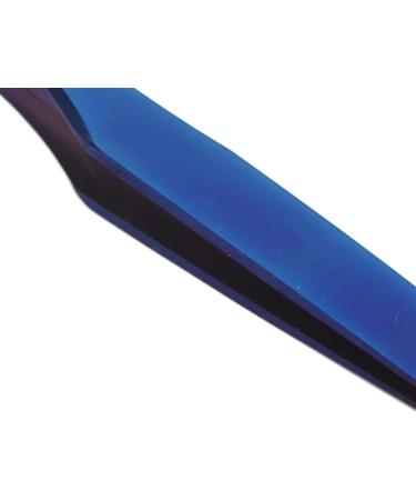 Blue Stainless Steel Curved Eyelash Tweezers for False Eyelash Extensions - Precision Beauty Tool | International Shipping - Buy Online on GoSupps.com