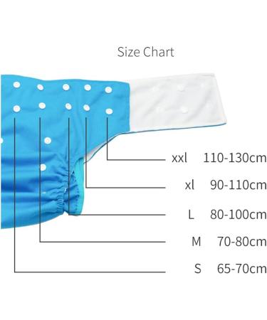 Washable Adult Diaper Nappies for Overnight Protection - Reusable Cloth Diaper for Elderly Care - Easy to Dry/Wash (Coffee) - Buy Online on GoSupps.com