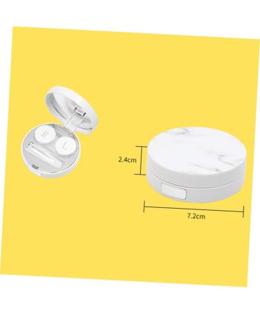 Homsfou 3 STK Rabbit Contact Lens Case Holder - Travel Set with Marbling Design | International Shipping Available - Buy Online on GoSupps.com