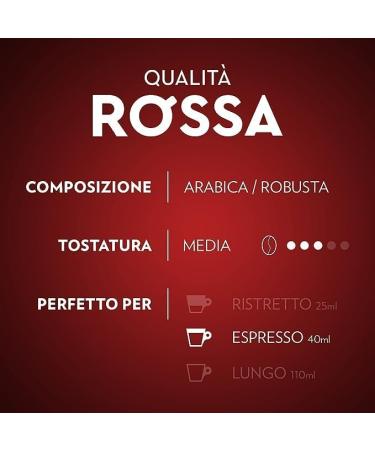Caffe Lavazza 240 capsules compatibles avec Nespresso (Qualita Rossa) - Buy Online on GoSupps.com
