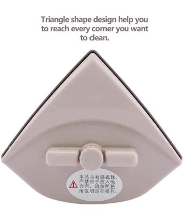 Glass Cleaning Brush Triangle Shape Glass Wiper Magnetic Double-Sided Hollow Glass Wiper Surface Cleaning Brush Pad Tool Window Cleaner - Buy Online on GoSupps.com