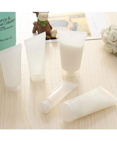 SOLUSTRE 50PCS Cosmetic Lotion Tubes Squeeze Shampoo Bottles Toiletry Lotion Bottle with Flip Lid Empty Plastic Makeup Sample Bottles for Facial Cleanser Toner Hand Cream (10ml) - Buy Online on GoSupps.com