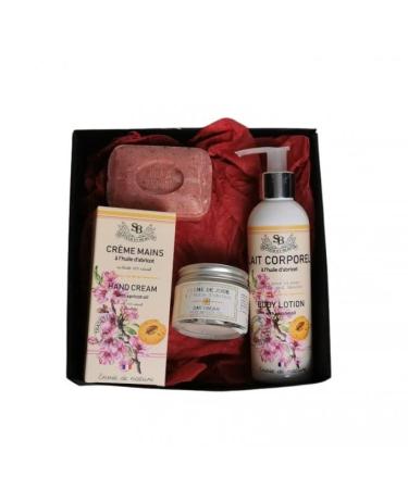 Apricot Oil Gift Set - Everything for the body and face, Pretty complexion, moisturizing, anti-aging - ideal for giving as a gift or treating yourself