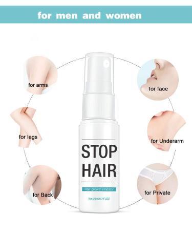 20ml Hair Growth Inhibitor Spray - Painless Non-Irritating Permanent Hair Removal for Face Bikini Body Arms Legs - Buy Online on GoSupps.com