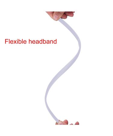 Duufin 50 Pack White Satin Headbands - DIY Thin Hair Accessories for Girls & Women - Buy Online on GoSupps.com