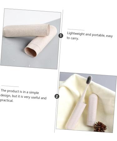 Minkissy 4-Piece Travel Toothbrush Set for Children | Includes Case Natural Toothpaste & Ultra Cleaning Tool - Buy Online on GoSupps.com