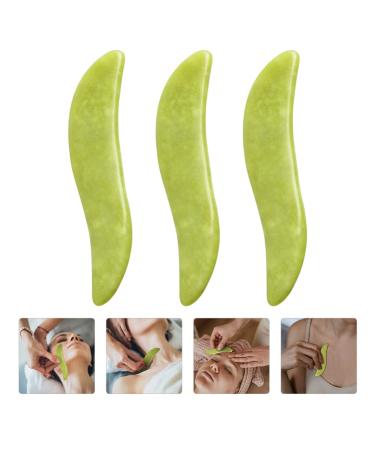 Buy Beaupretty 3pcs Gua Sha Set - Jade Scraping Boards Facial Spatula & Body Massager for Effective Acupoint Therapy & Muscle Relief - Buy Online on GoSupps.com