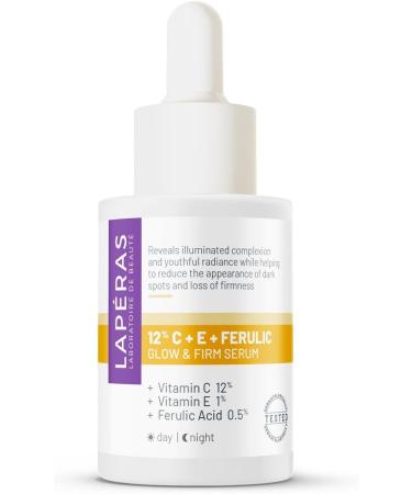 Lap ras 12% Vitamin C E Ferulic Acid Glow and Firm Face Serum Anti Dark Spot Smoothing and Brightening Moisturizing 30 ml - Buy Online on GoSupps.com
